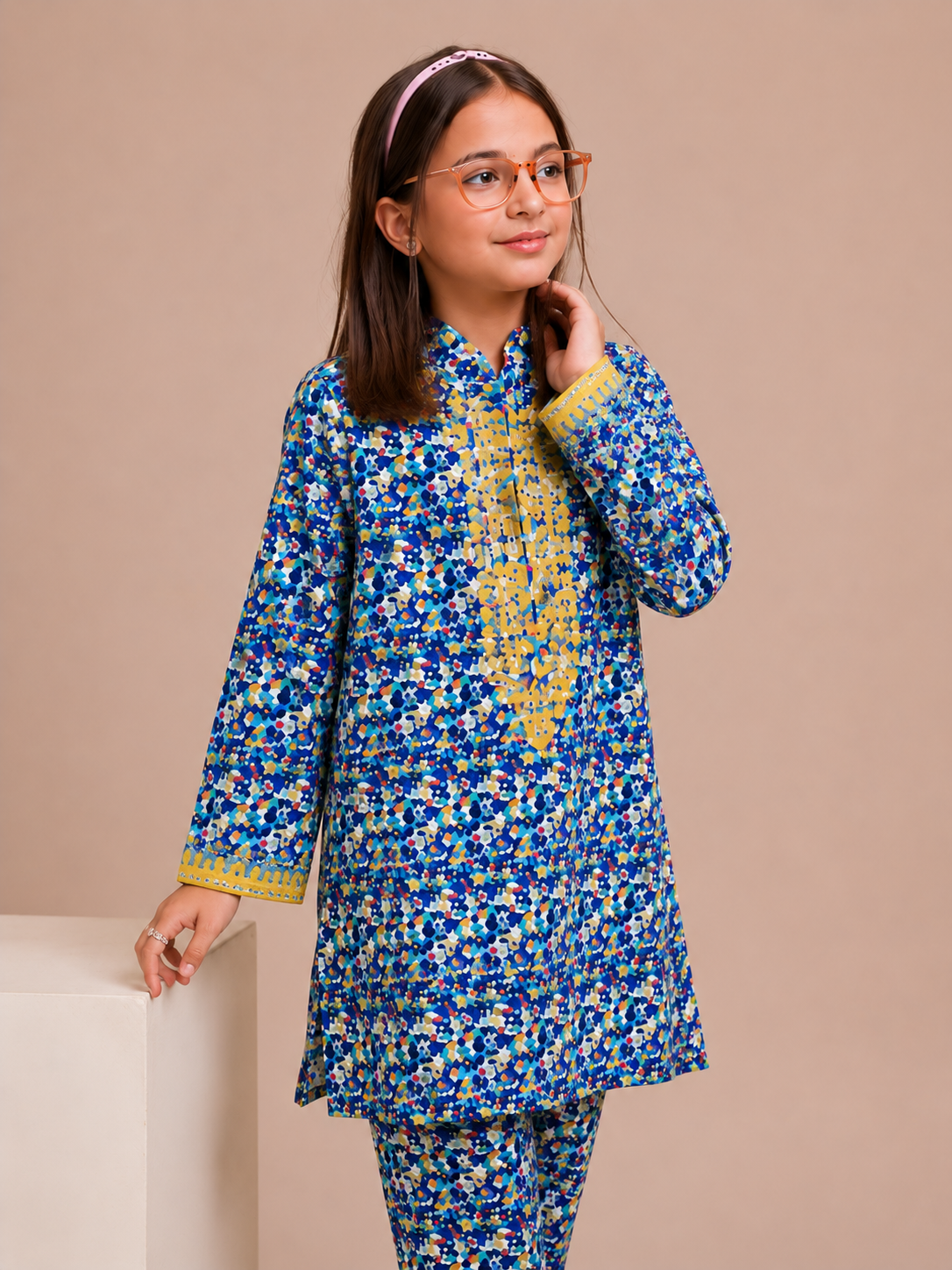 Royal Bloom Premium Lawn Cotton Co-Ord Set for Girls