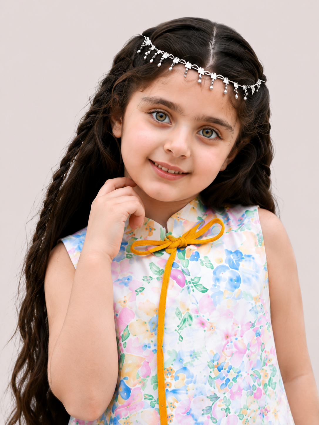 Pastel Blossom Premium Lawn Co-Ord Set for Girls
