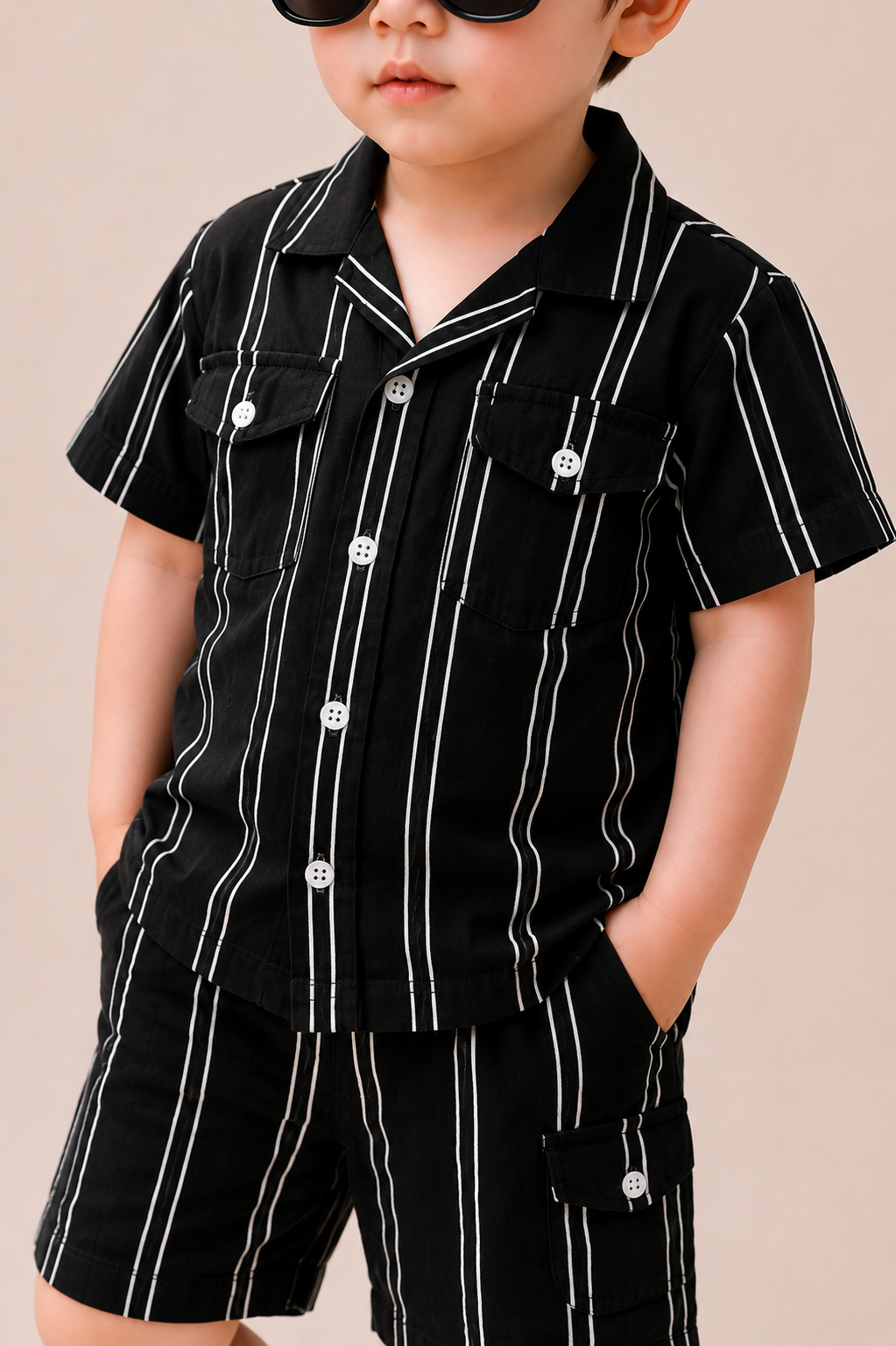 Urban Stripe Premium Turkish Co-Ord Set for Boys