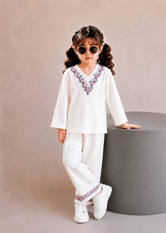 Turkish Printed Girls Co Ord Set