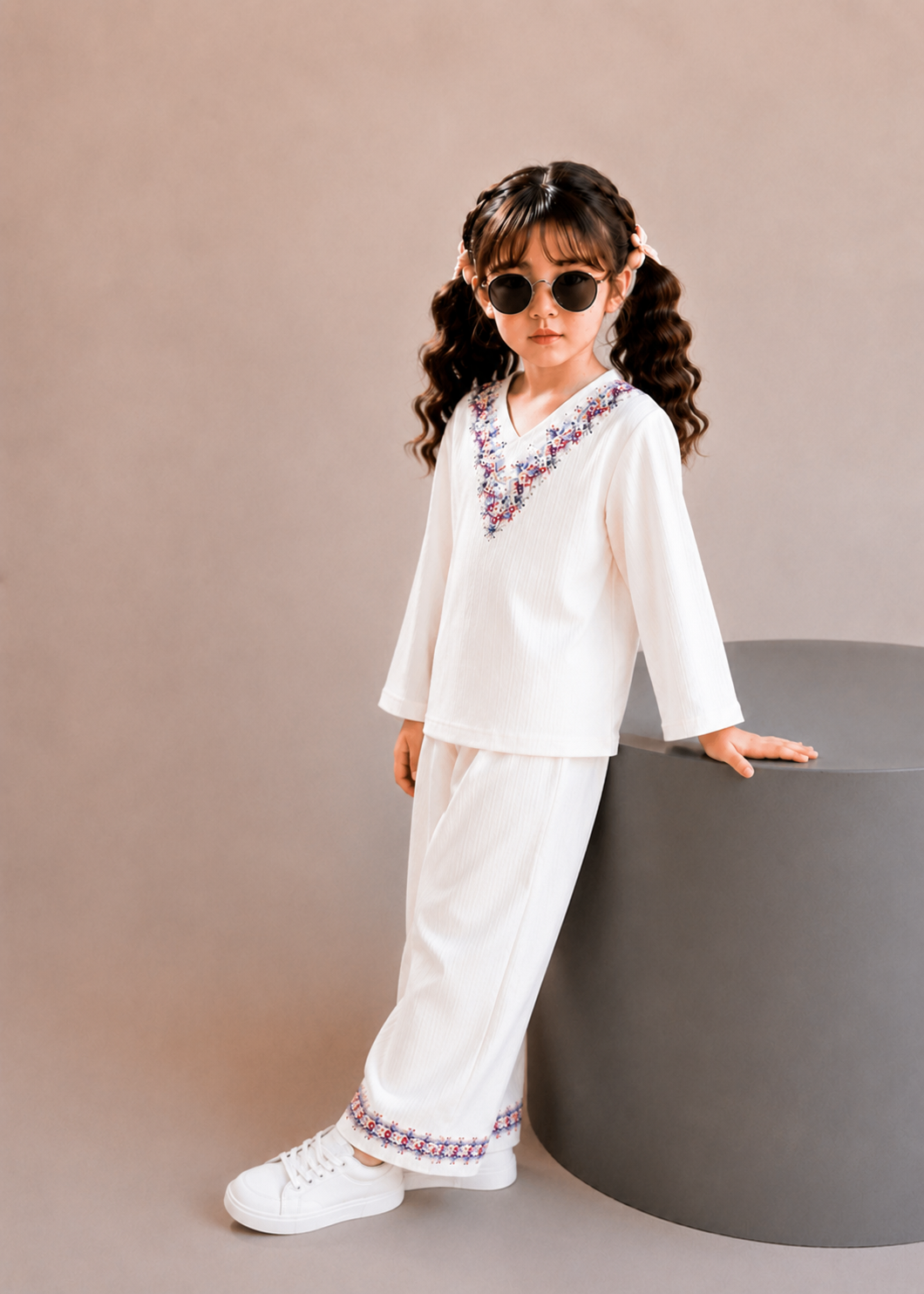 Turkish Printed Girls Co Ord Set