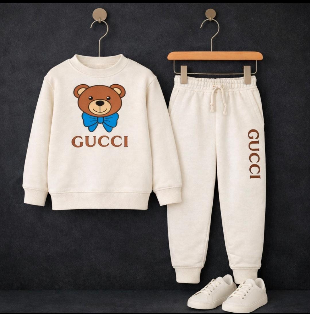 Premium Kids Teddy Bear Sweatshirt Set
