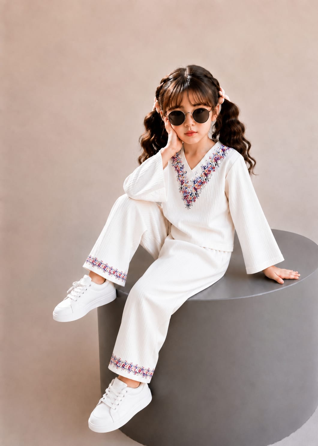 Turkish Printed Girls Co Ord Set